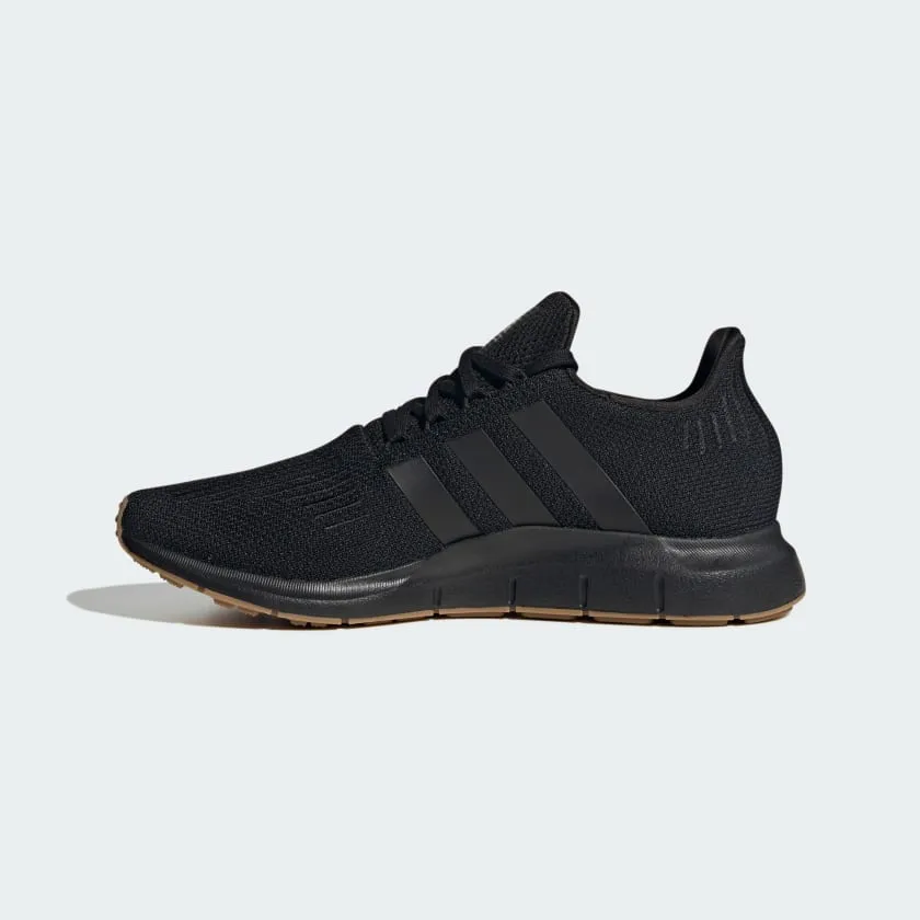ADIDAS HERREN SWIFT RUN SCHWARZ/GUMMI LAUFSCHUHE