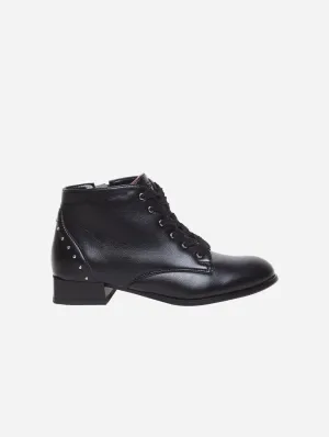 Alex Vegan Leder Stiefel | Schwarz