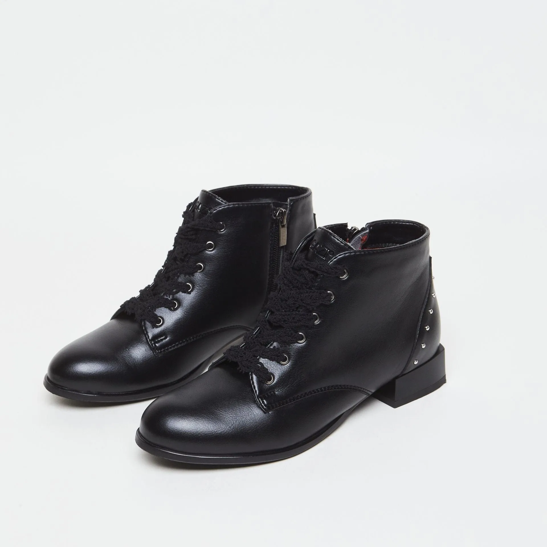 Alex Vegan Leder Stiefel | Schwarz