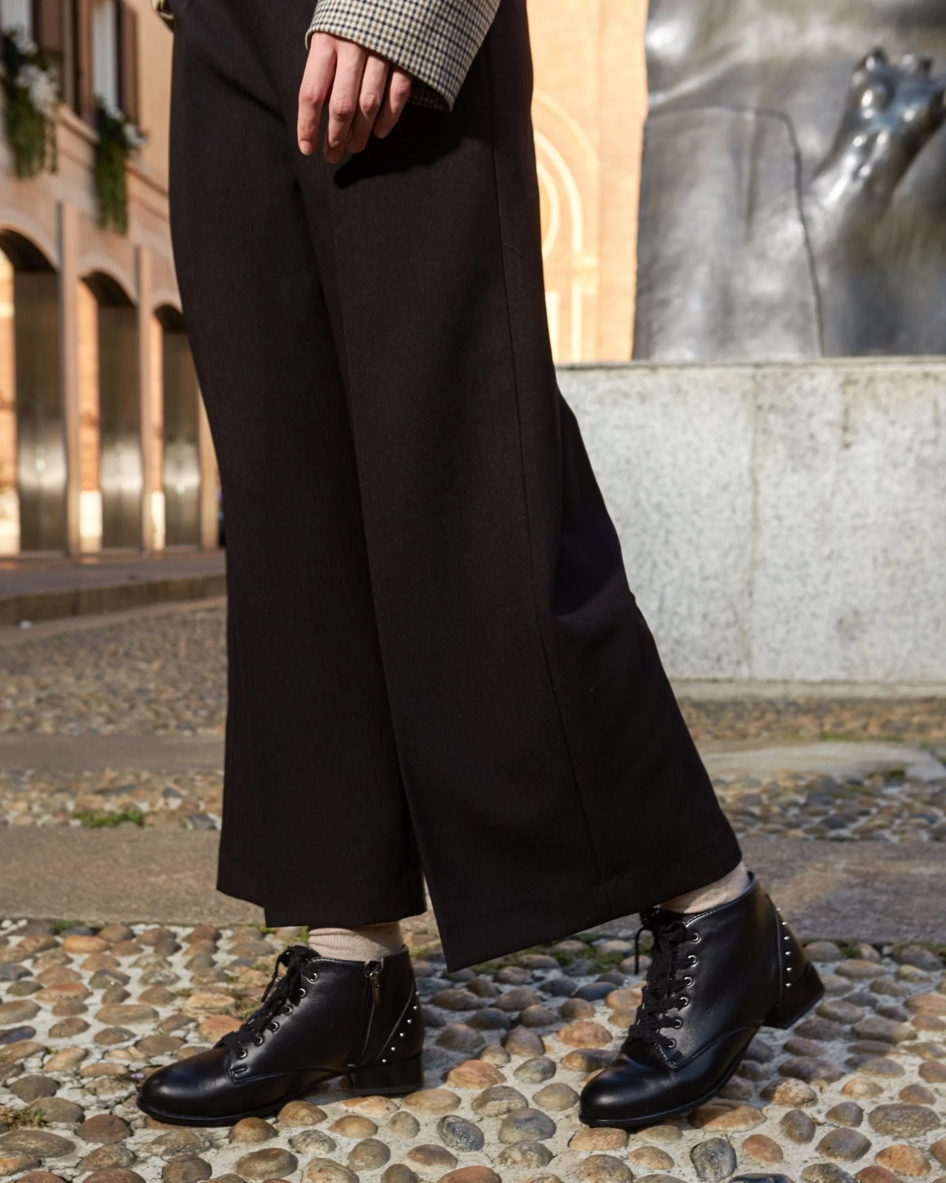 Alex Vegan Leder Stiefel | Schwarz
