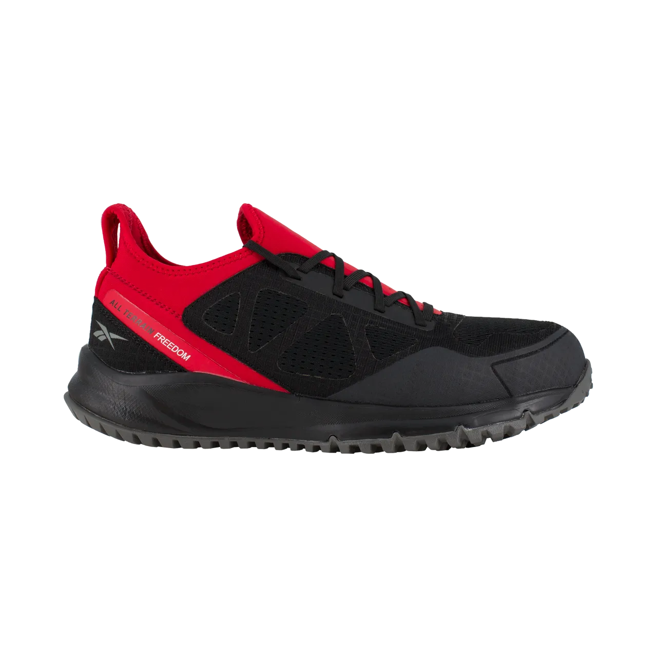 All-Terrain Stahlkappen-Sportschuh für die Arbeit Schwarz/Rot