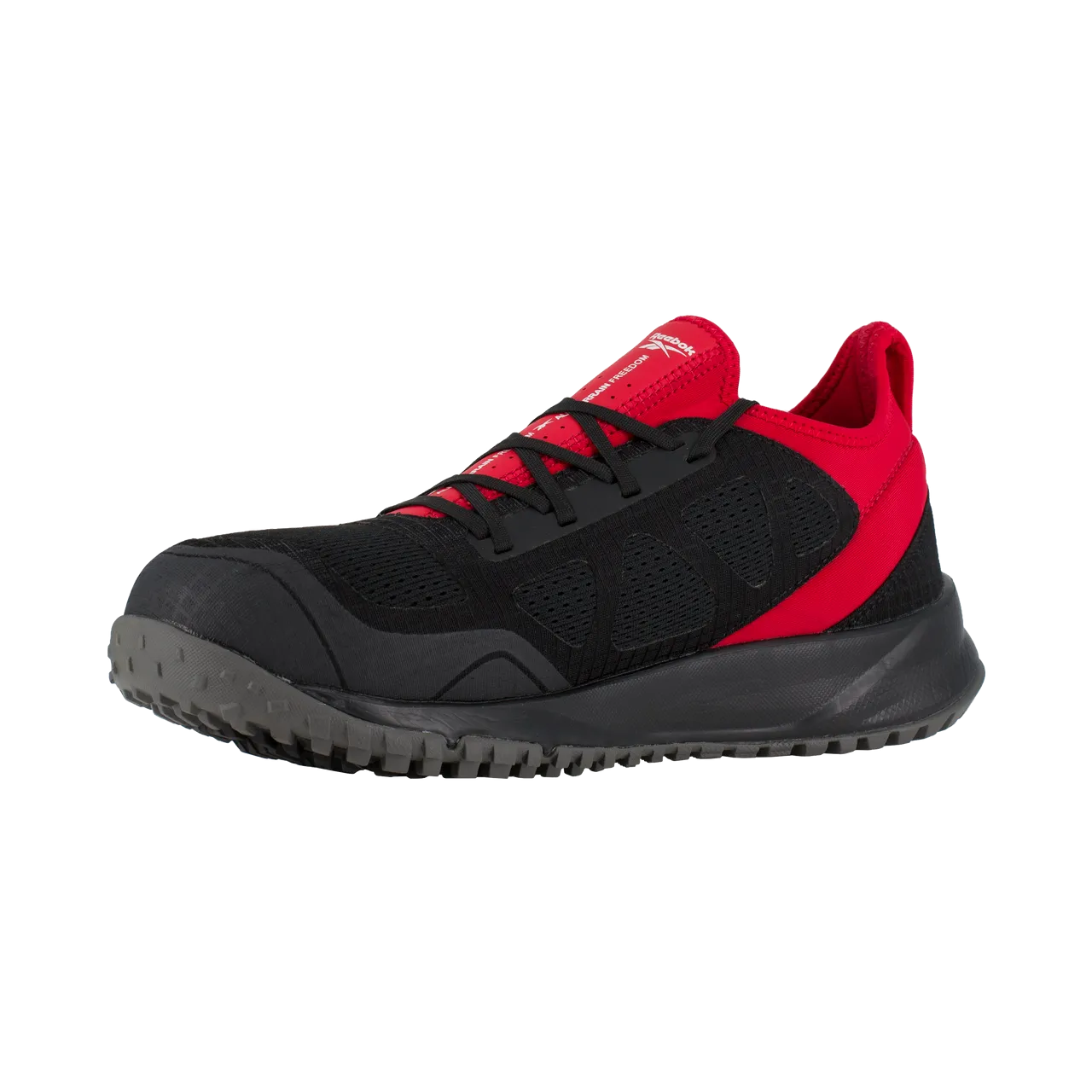 All-Terrain Stahlkappen-Sportschuh für die Arbeit Schwarz/Rot