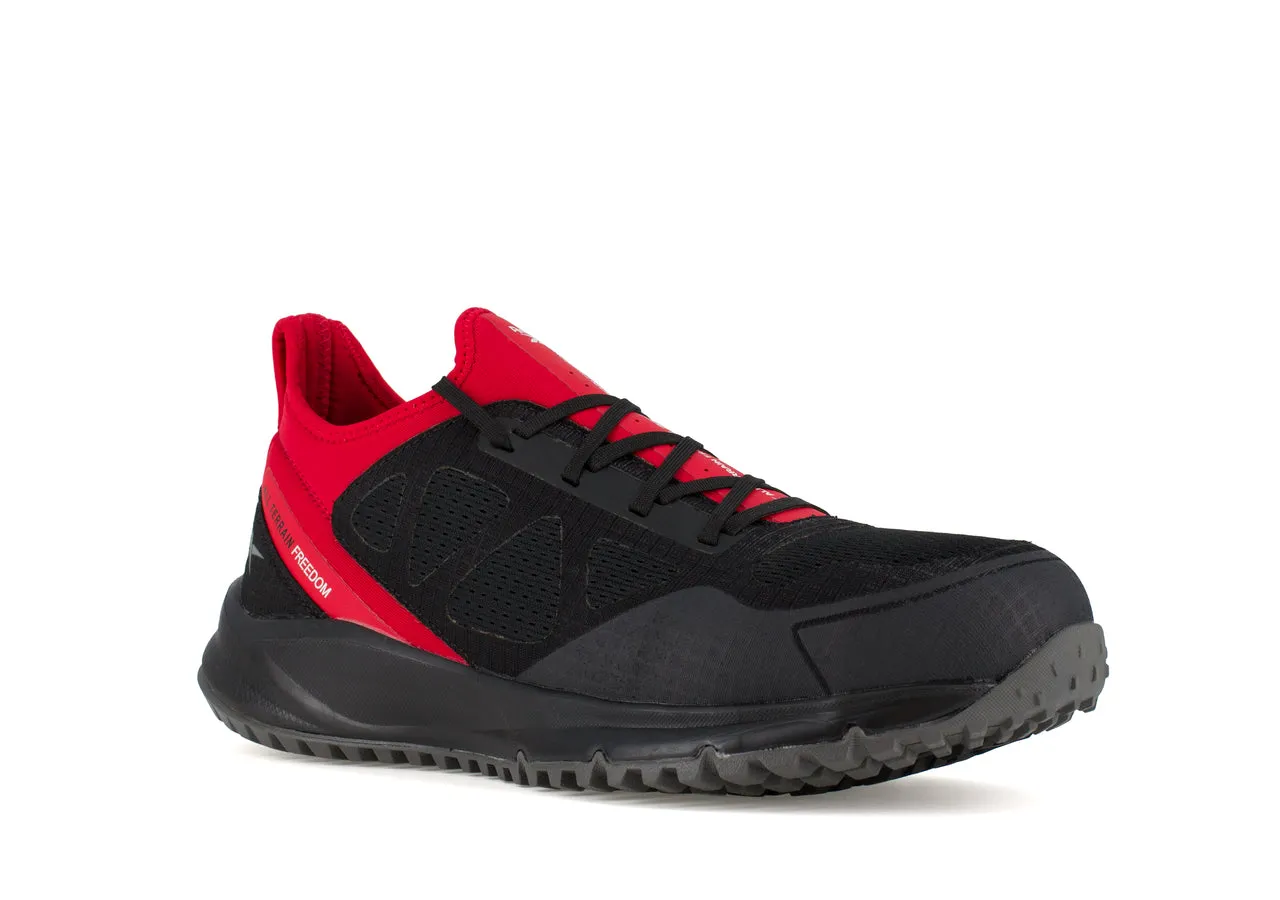 All-Terrain Stahlkappen-Sportschuh für die Arbeit Schwarz/Rot