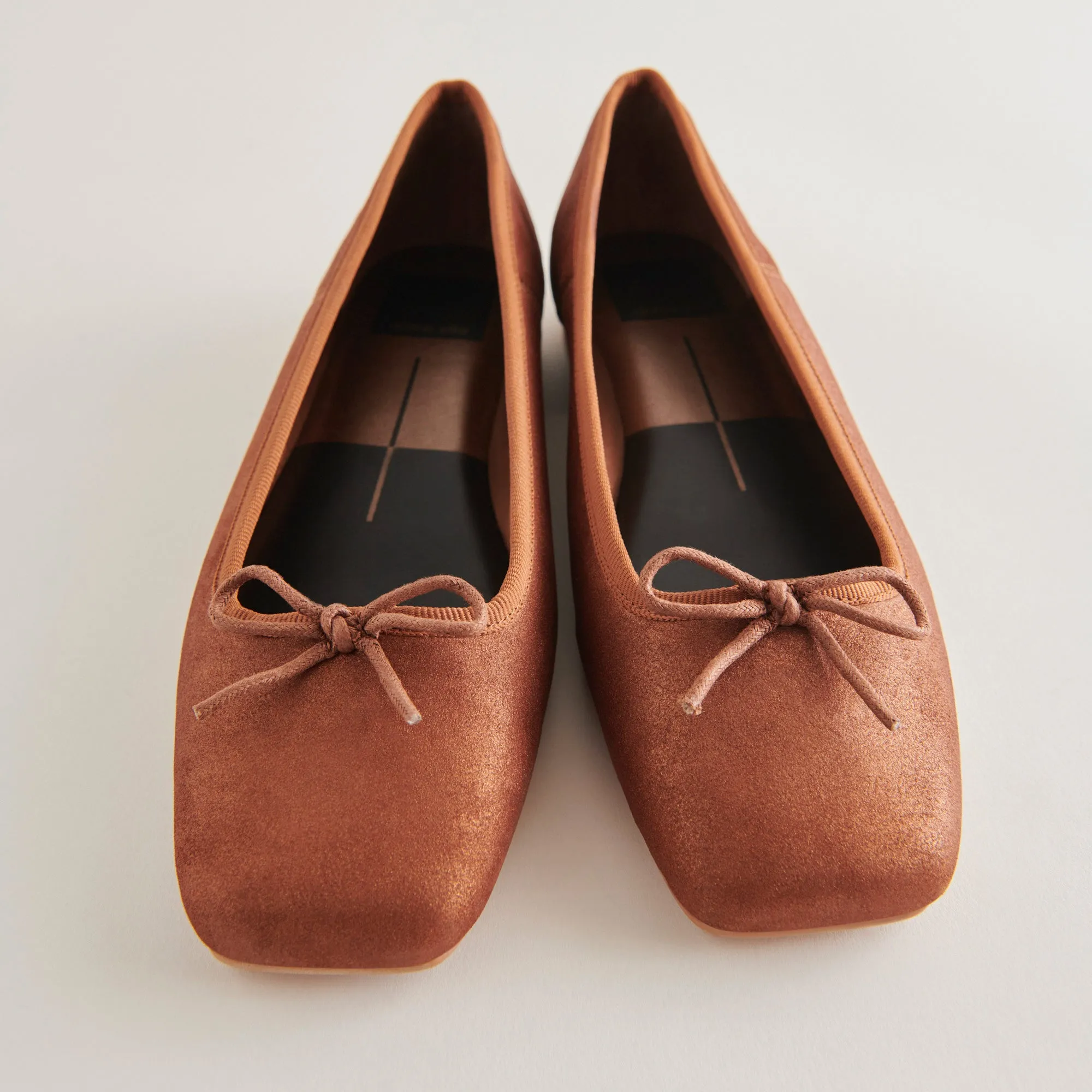 ANISA BALLETTFLACHER IN KUPFERMETALLIC SUEDE
