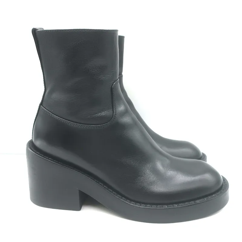 Ann Demeulemeester Noor Knöchelstiefel Schwarz Leder Größe 36.5