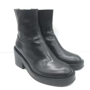 Ann Demeulemeester Noor Knöchelstiefel Schwarz Leder Größe 36.5