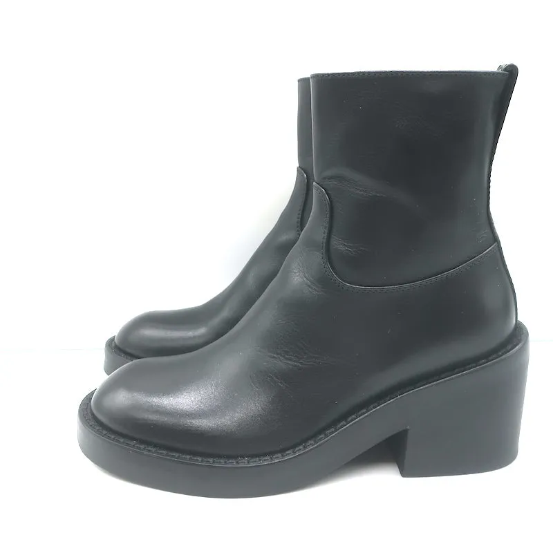Ann Demeulemeester Noor Knöchelstiefel Schwarz Leder Größe 36.5