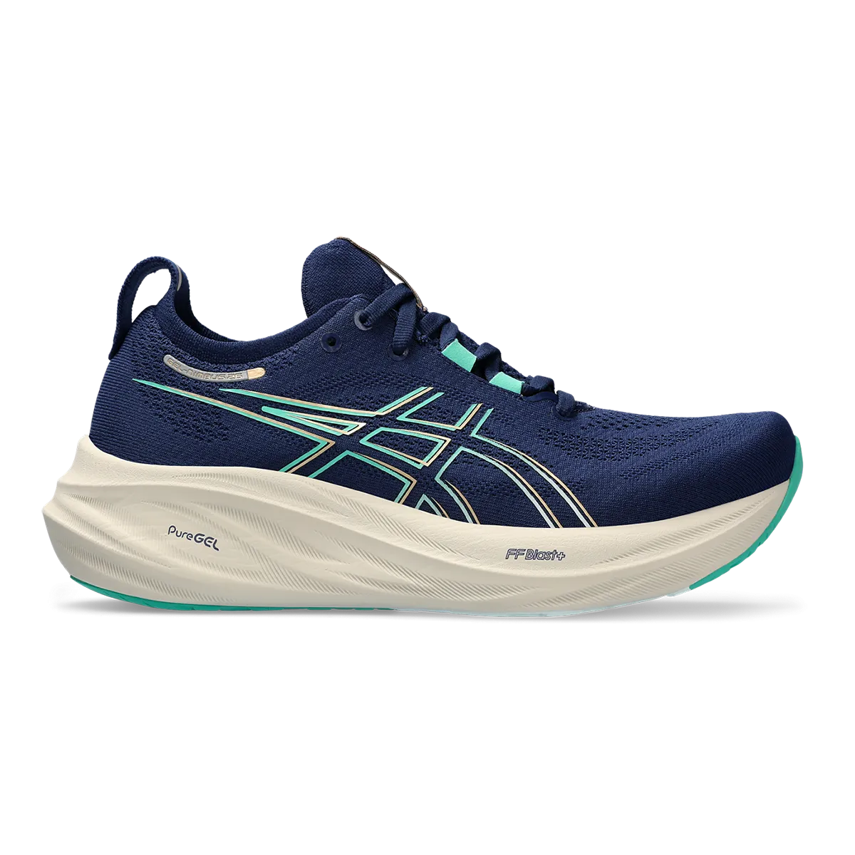 Asics Gel Nimbus 26 - Blaue Weite - Aurora Grün