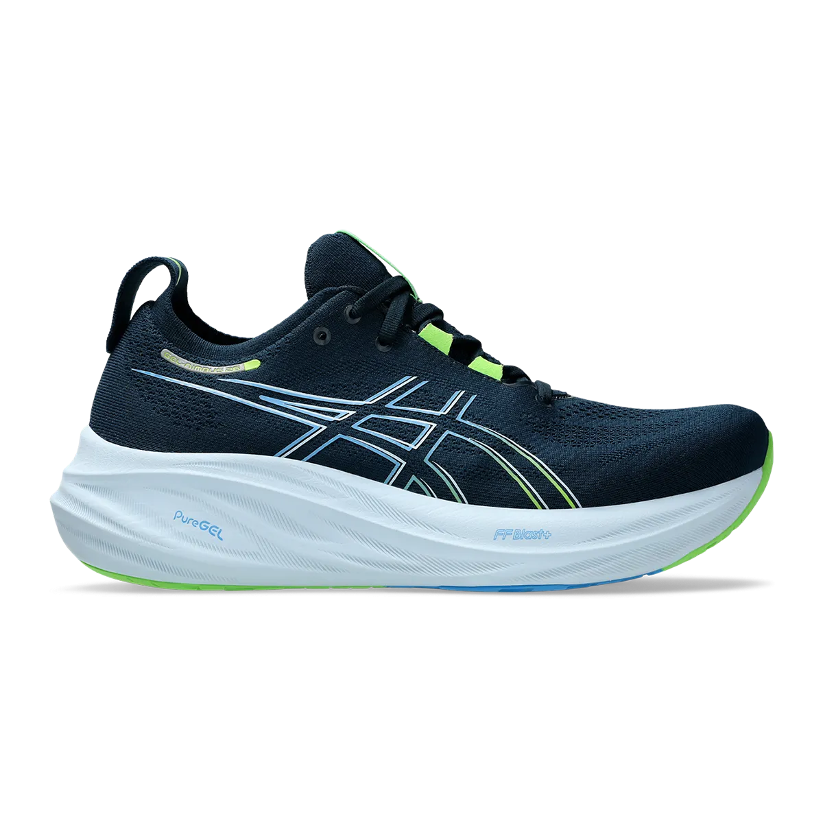 Asics Gel Nimbus 26 - Französisch Blau - Elektrisches Limette