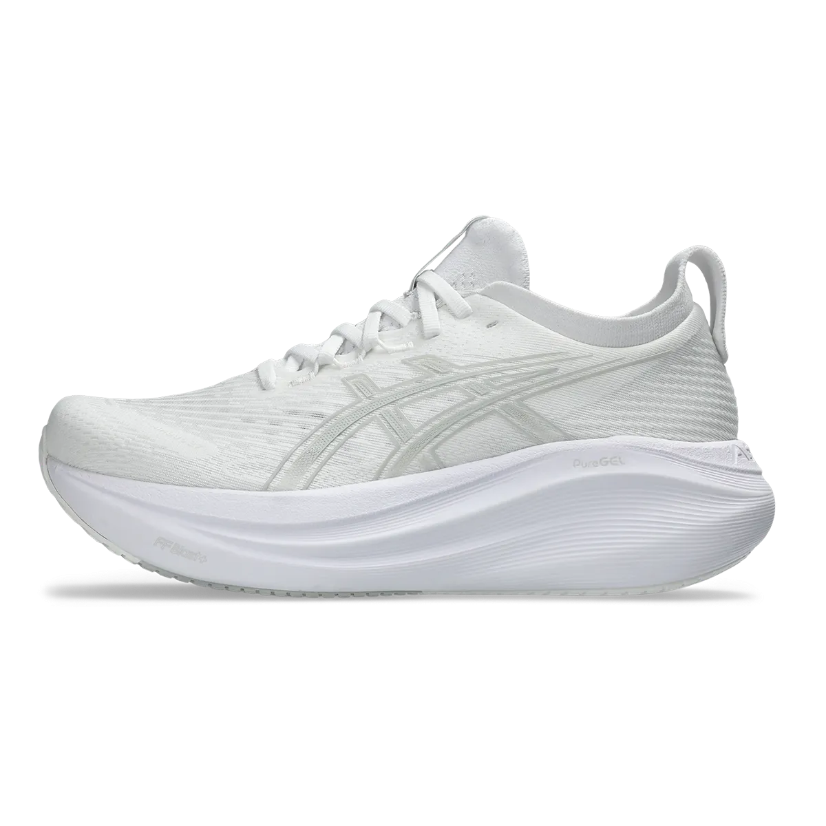 Asics Gel Nimbus 27 Weiß - Gletschergrau