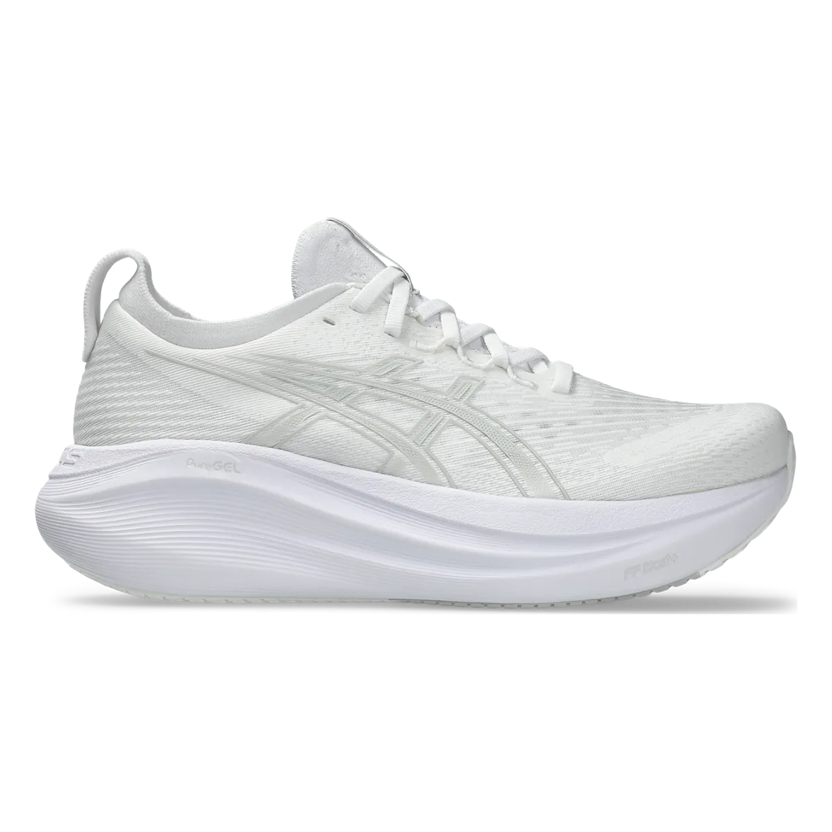 Asics Gel Nimbus 27 Weiß - Gletschergrau