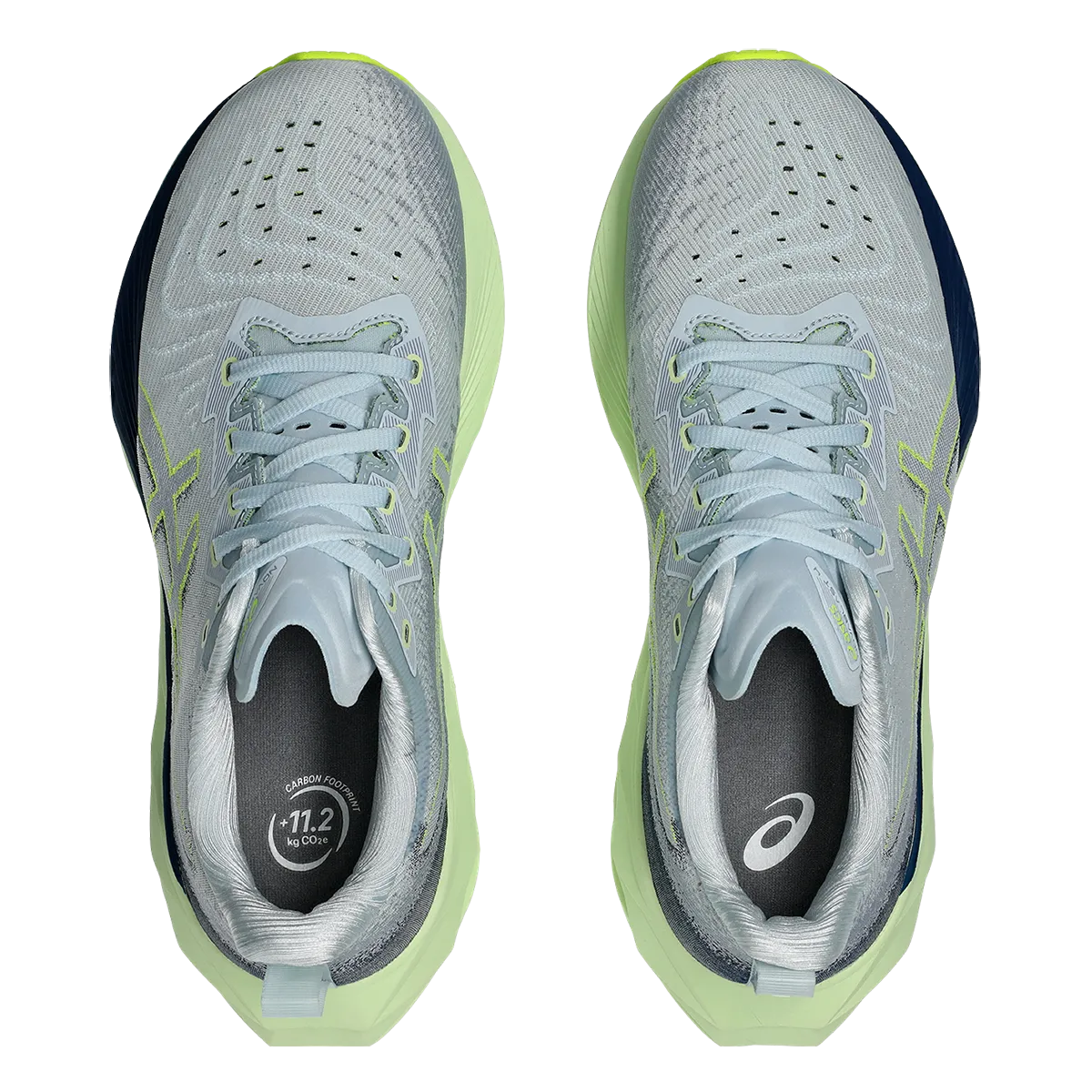 Asics Novablast 4 - Kühles Grau - Blaue Weite
