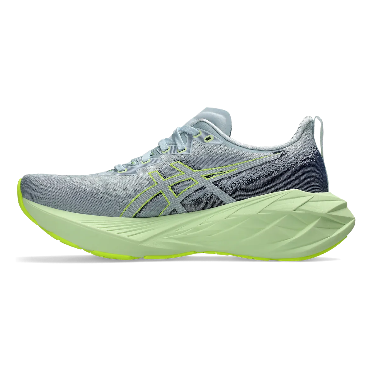 Asics Novablast 4 - Kühles Grau - Blaue Weite