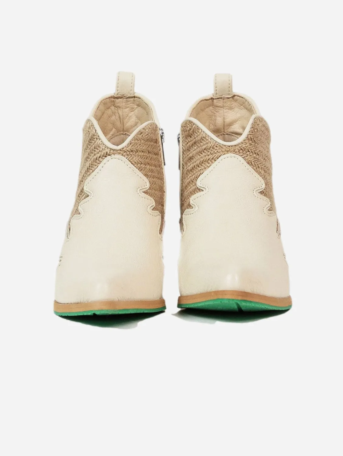 Atlantis Vegane Apfel-Leder Cowboystiefel | Beige