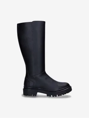 Aurora Damen-Stiefel aus veganem Leder | Schwarz