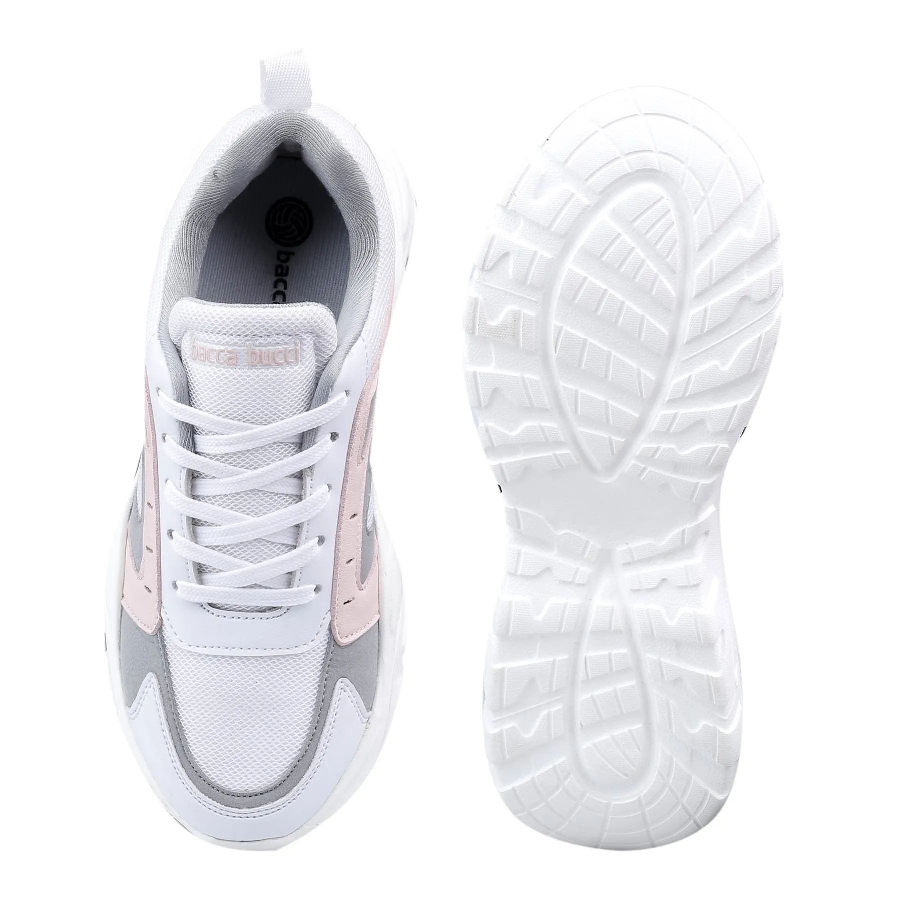 Bacca Bucci EMMA Low-Top Plateau-Mode-Sneaker für Damen | Streetwear Chunky Sneakers