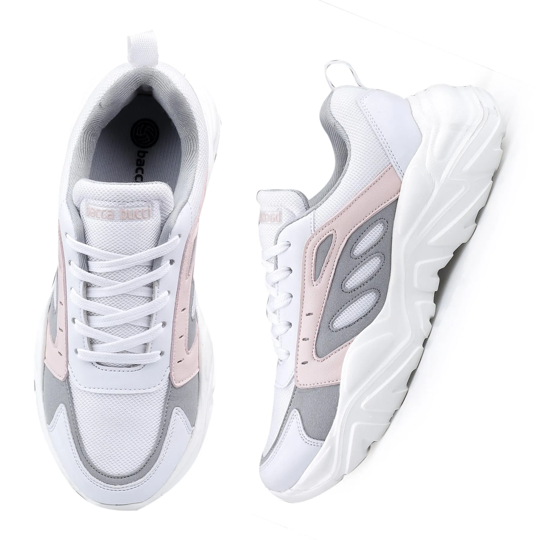Bacca Bucci EMMA Low-Top Plateau-Mode-Sneaker für Damen | Streetwear Chunky Sneakers