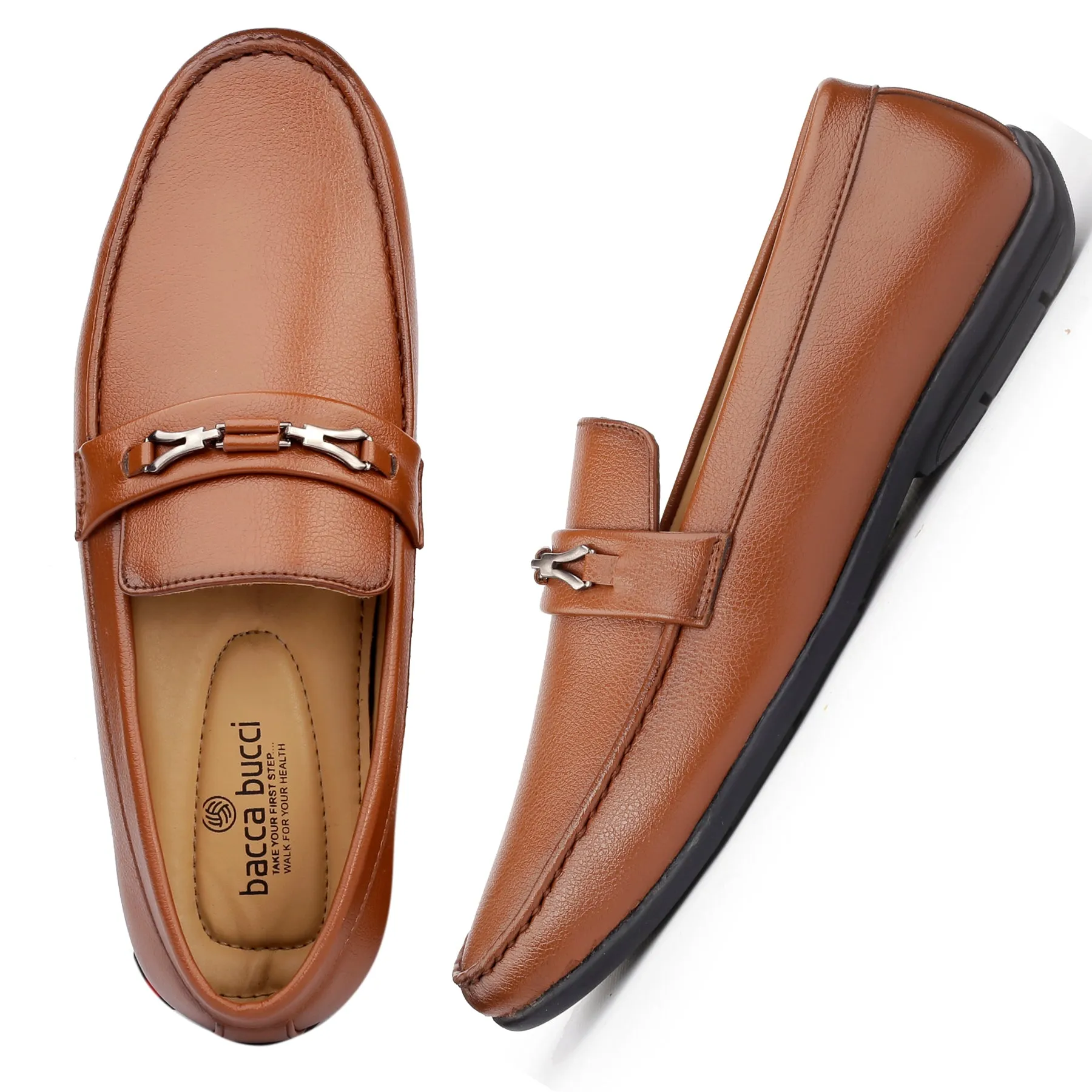Bacca Bucci Herren LUNA Freizeit-Slip-On-Loafer Mokassins Leichte Autoschuhe