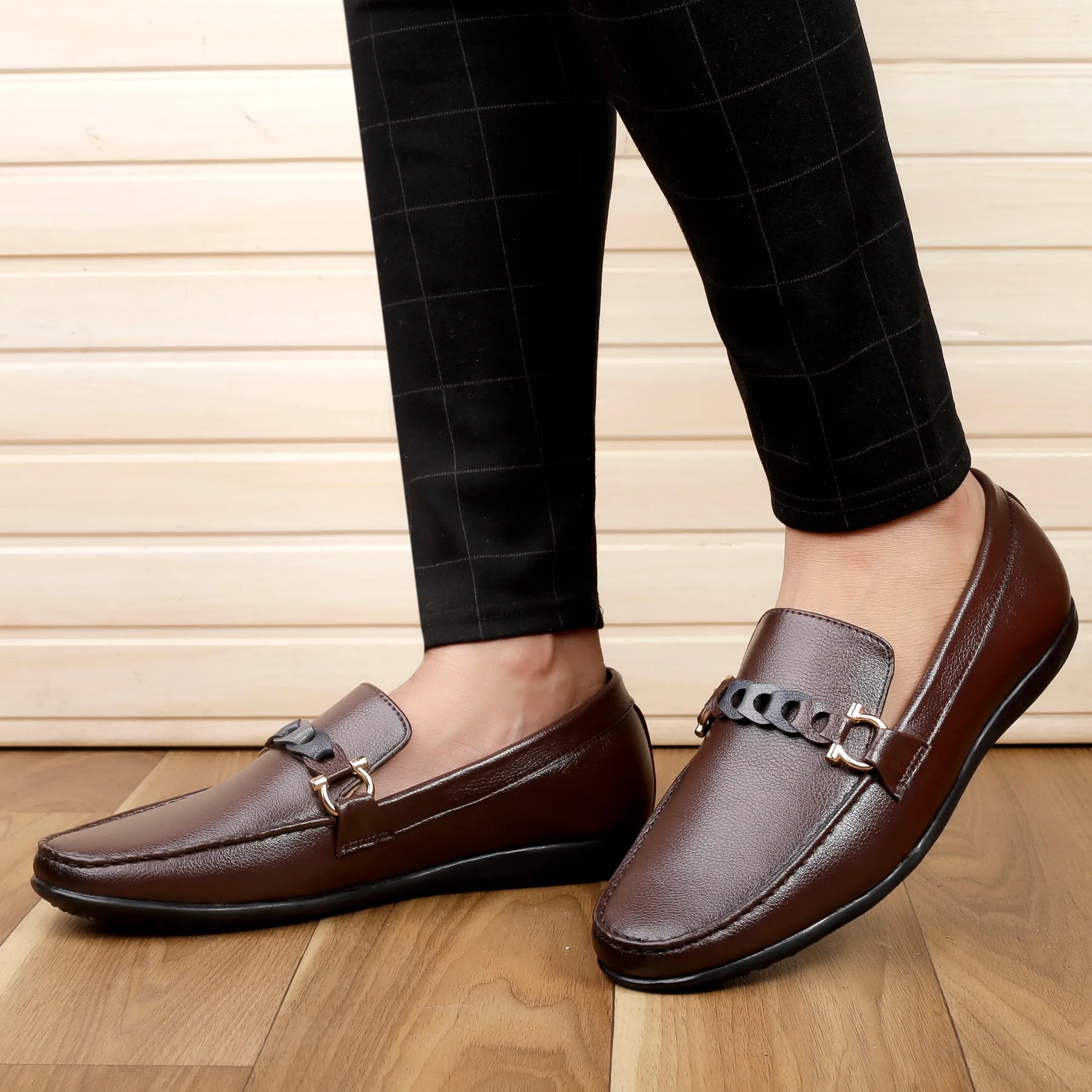 Bacca Bucci Herren VEGAS Freizeit-Slip-On Loafers Mokassins Leichte Autoschuhe