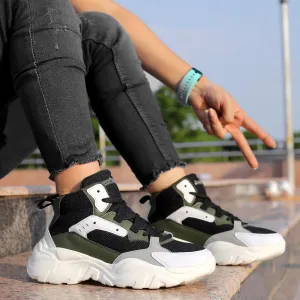 Bacca Bucci NYRA Mid-top Plateau-Mode-Sneaker Für Damen | StreetWear Chunky Sneakers