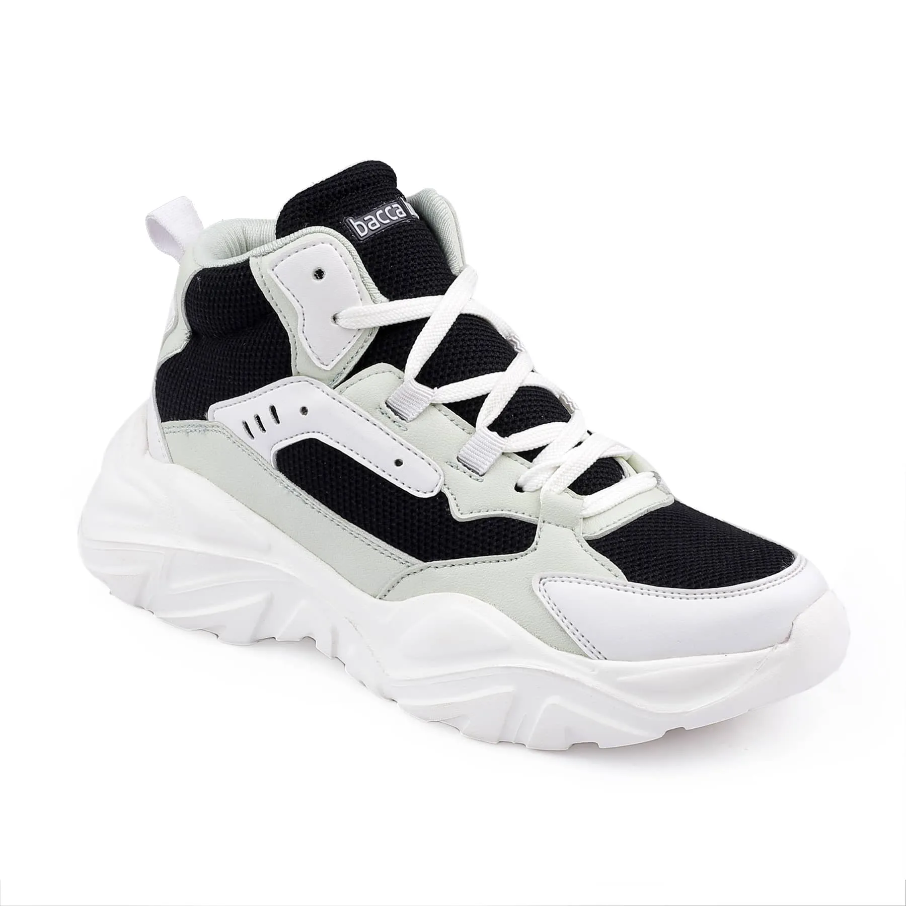 Bacca Bucci NYRA Mid-top Plateau-Mode-Sneaker Für Damen | StreetWear Chunky Sneakers