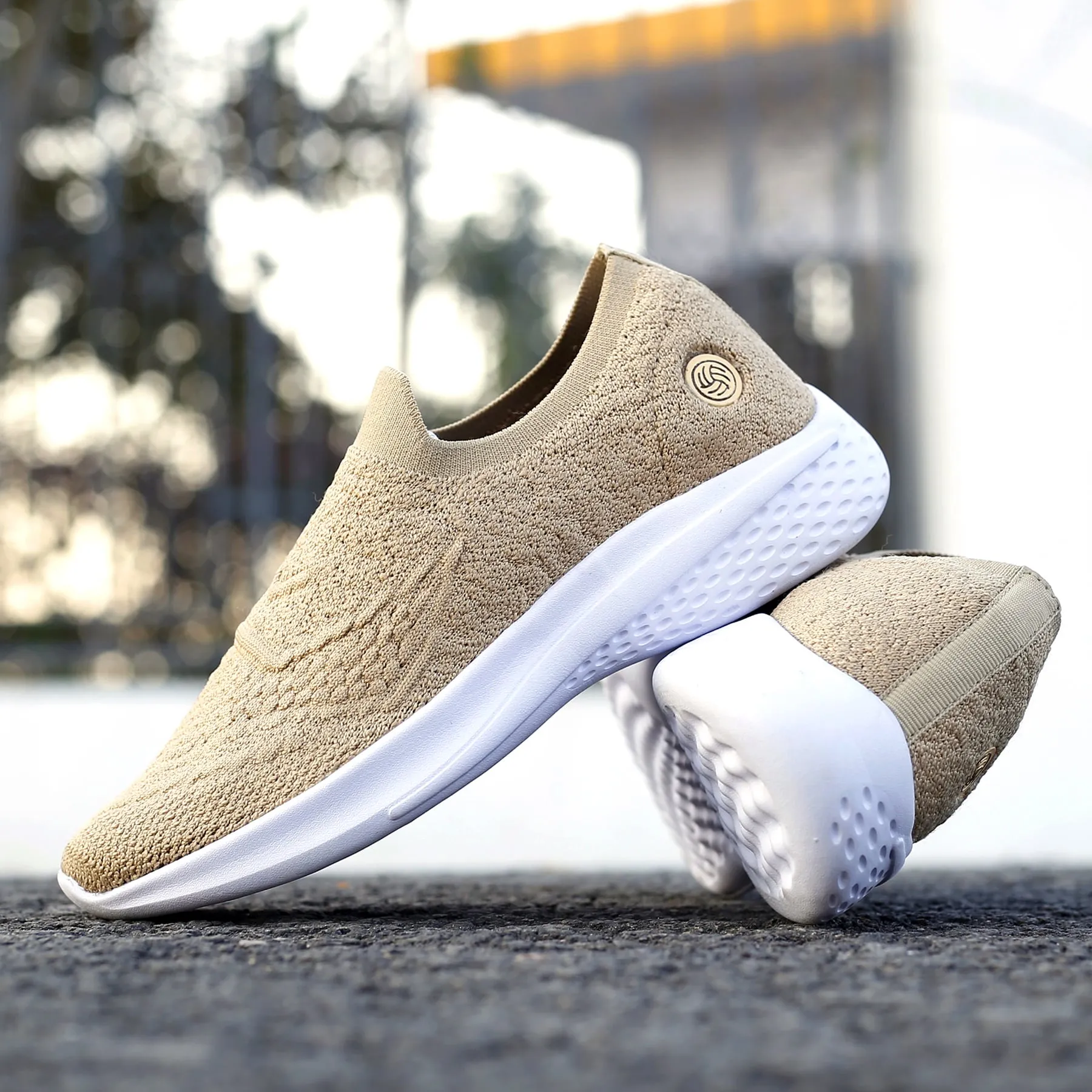 Bacca Bucci Damen WALKER Schlupf-Schuhe Atmungsaktive Mesh-Sportschuhe Sneaker