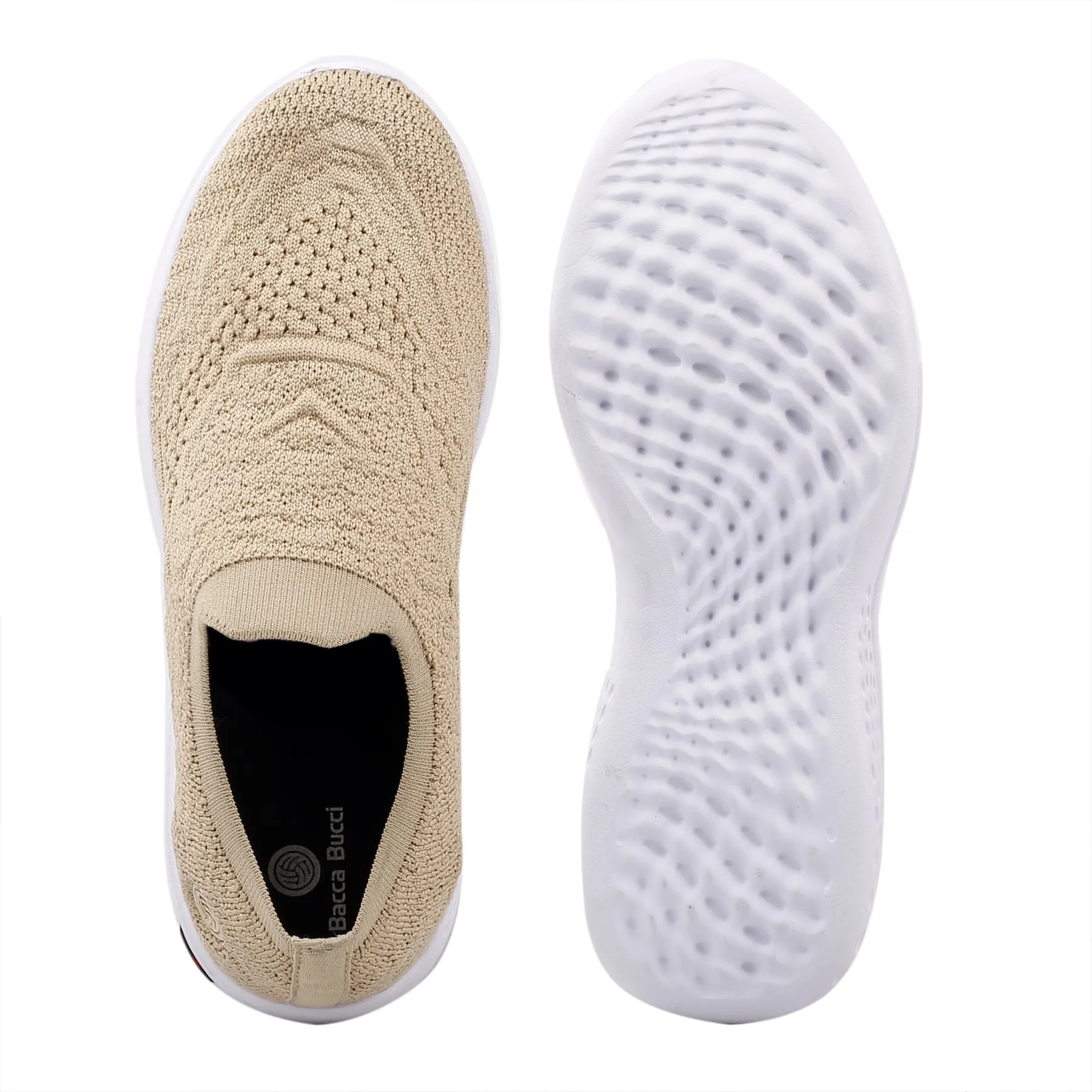 Bacca Bucci Damen WALKER Schlupf-Schuhe Atmungsaktive Mesh-Sportschuhe Sneaker