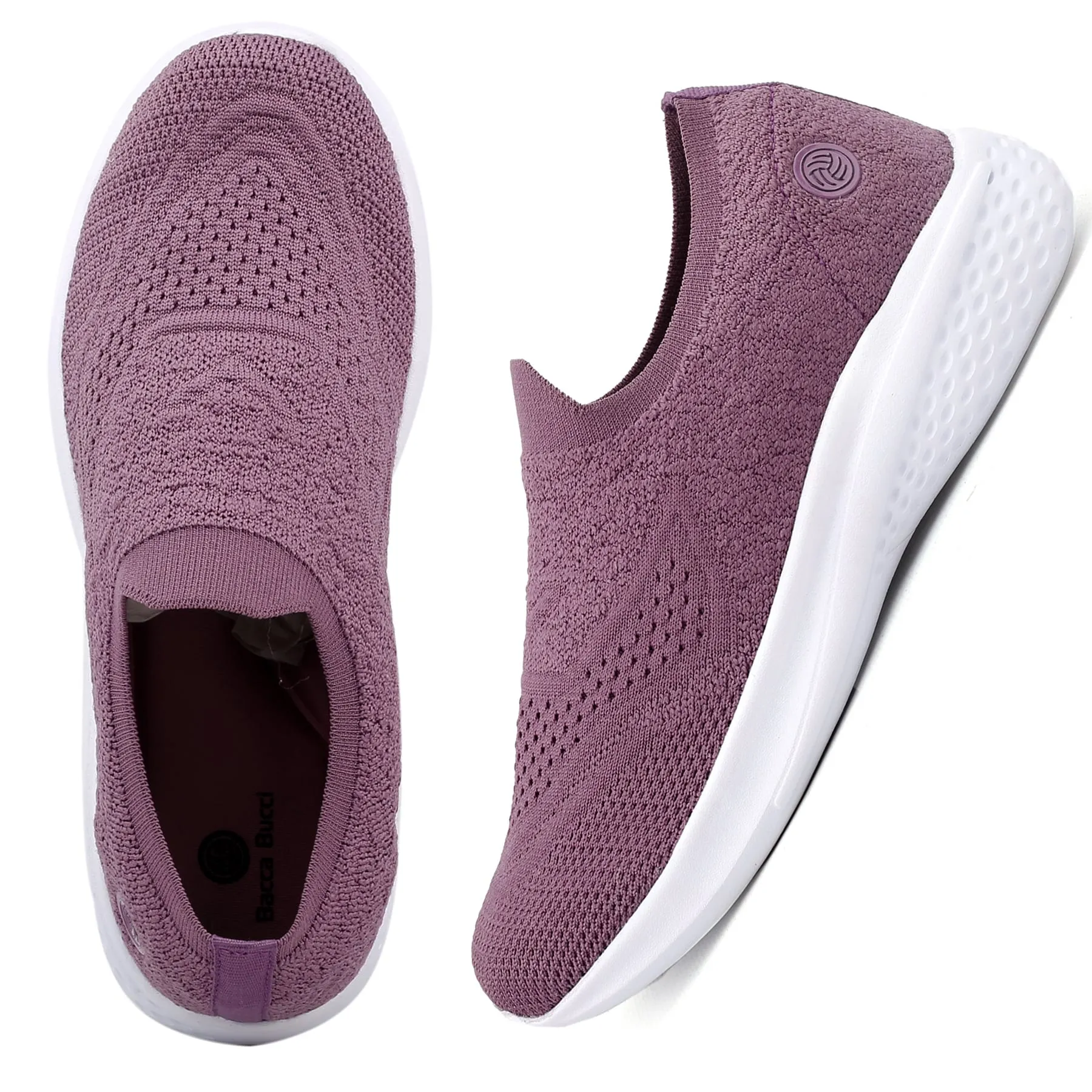Bacca Bucci Damen WALKER Schlupf-Schuhe Atmungsaktive Mesh-Sportschuhe Sneaker