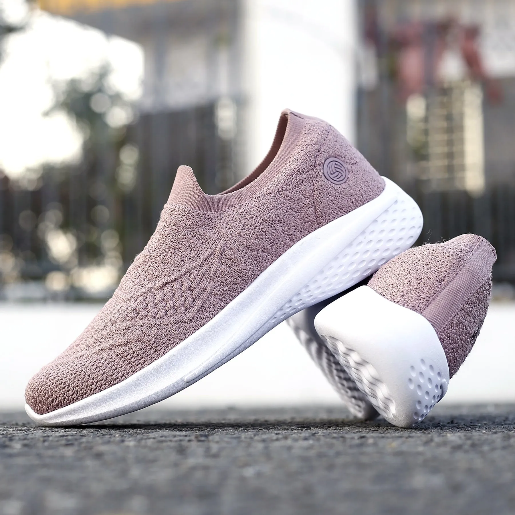 Bacca Bucci Damen WALKER Schlupf-Schuhe Atmungsaktive Mesh-Sportschuhe Sneaker