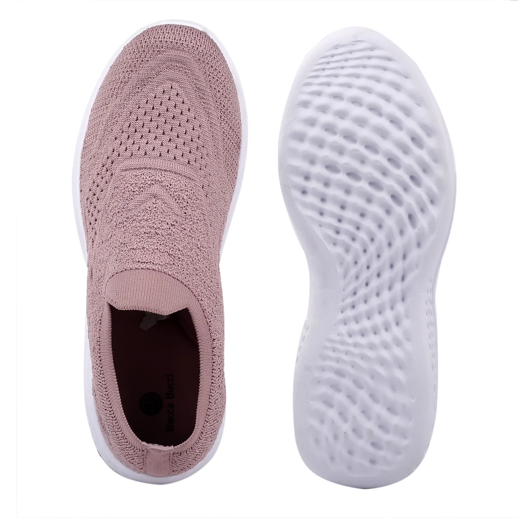 Bacca Bucci Damen WALKER Schlupf-Schuhe Atmungsaktive Mesh-Sportschuhe Sneaker