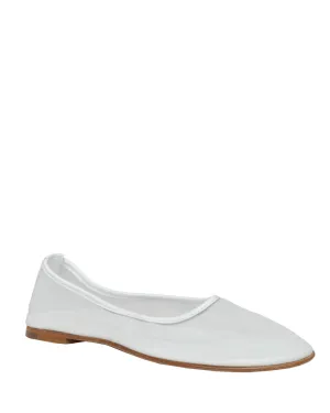 Ballett Mesh Flachschuh in Weiß