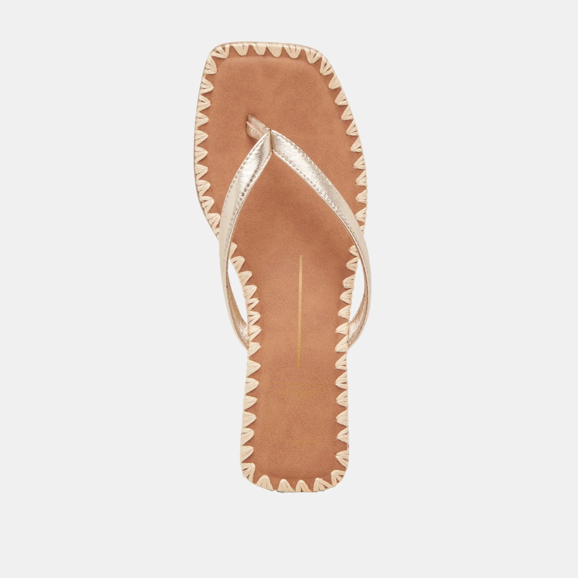 BARTY SANDALETTEN GOLD METALLIC LEDER