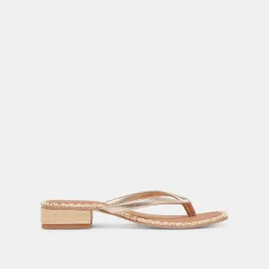 BARTY SANDALETTEN GOLD METALLIC LEDER