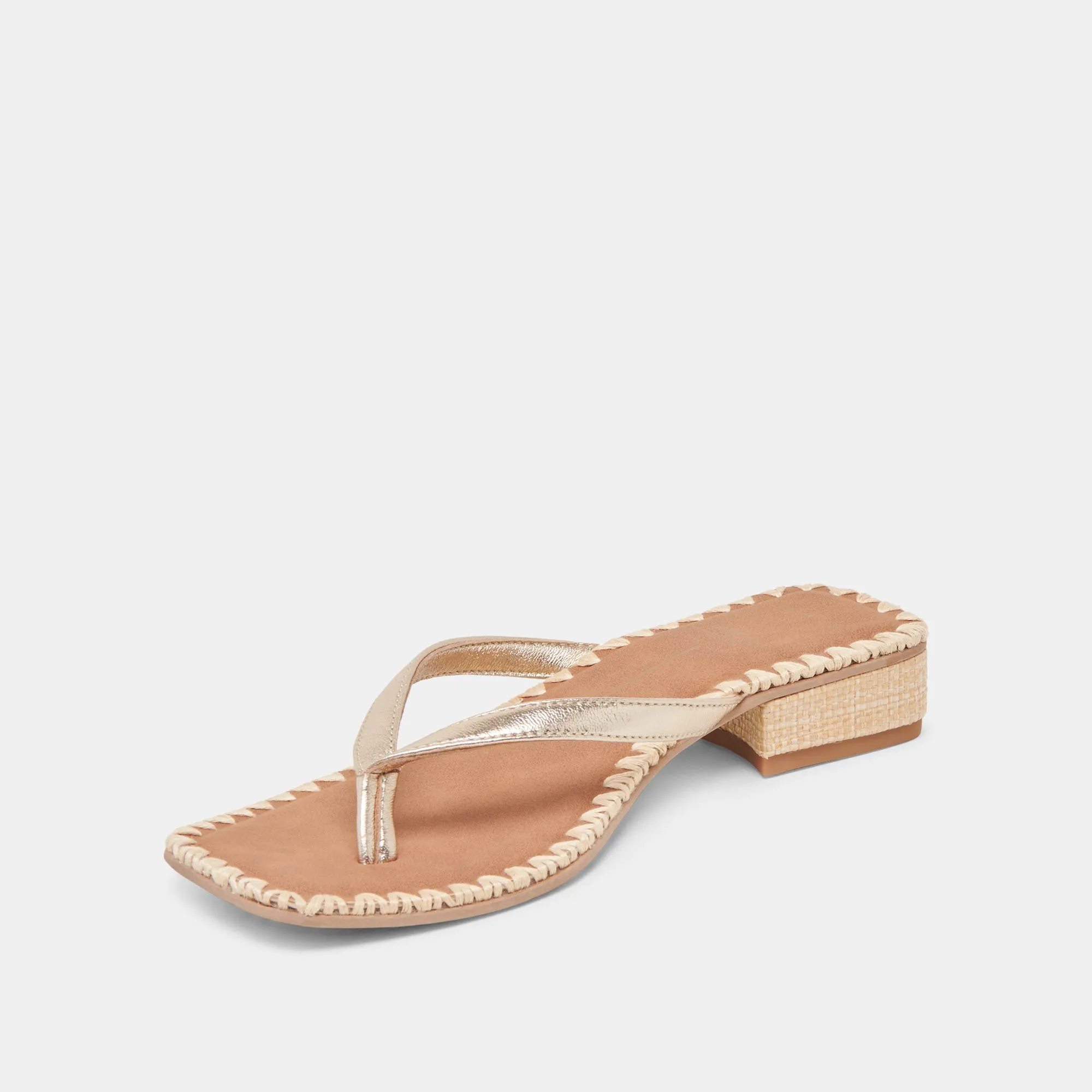 BARTY SANDALETTEN GOLD METALLIC LEDER