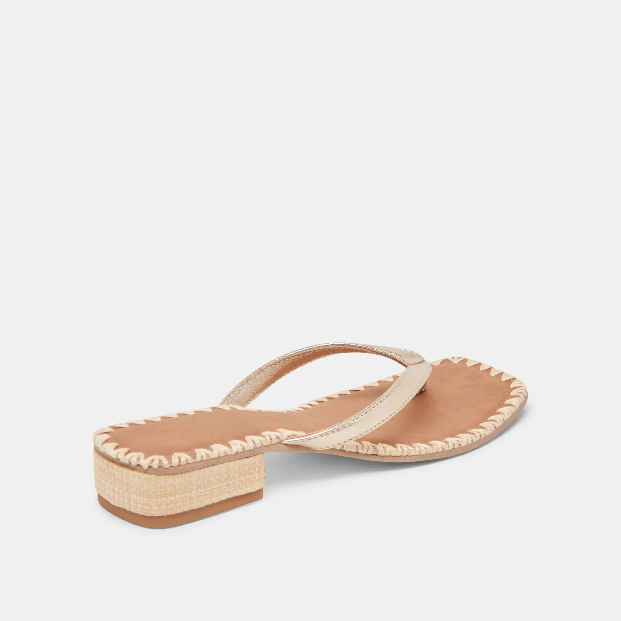 BARTY SANDALETTEN GOLD METALLIC LEDER