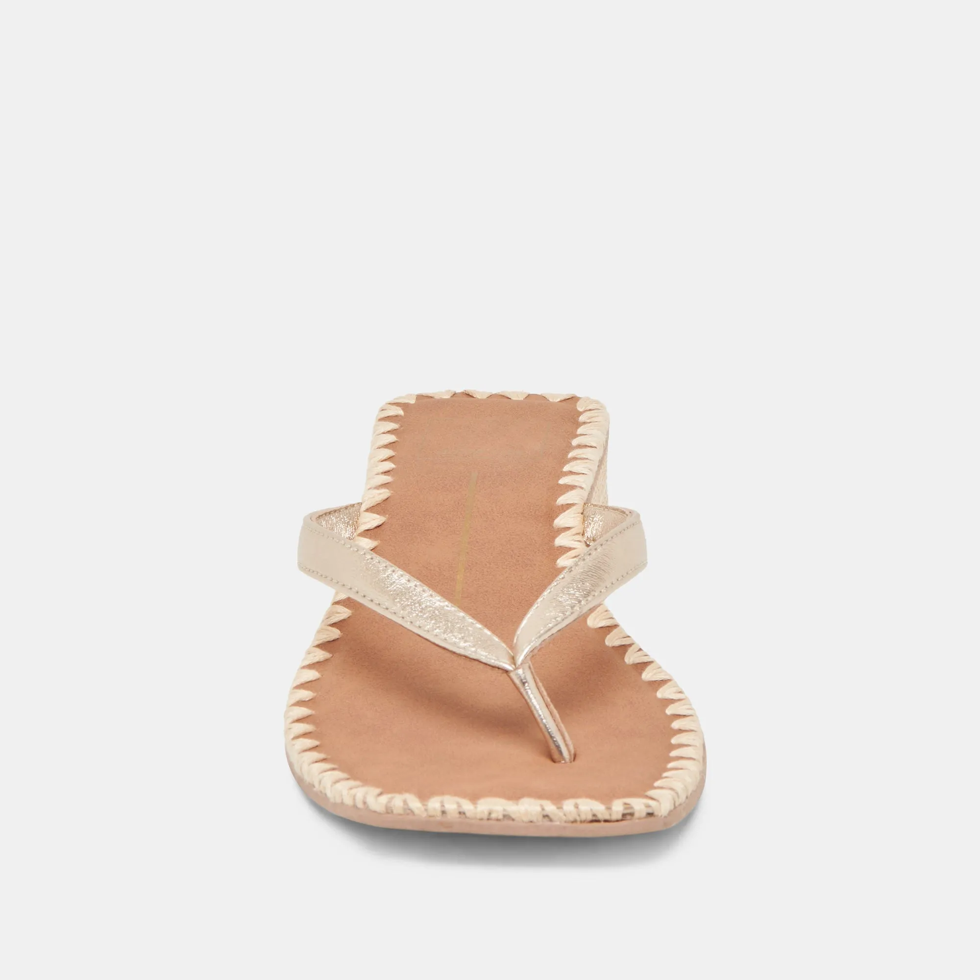 BARTY SANDALETTEN GOLD METALLIC LEDER