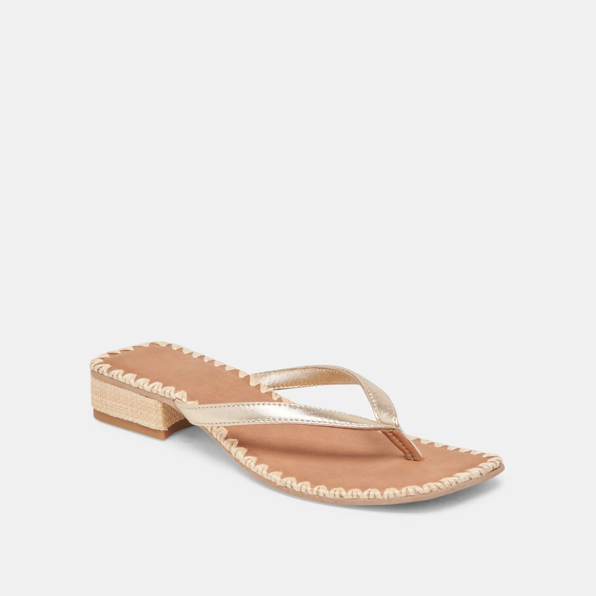 BARTY SANDALETTEN GOLD METALLIC LEDER