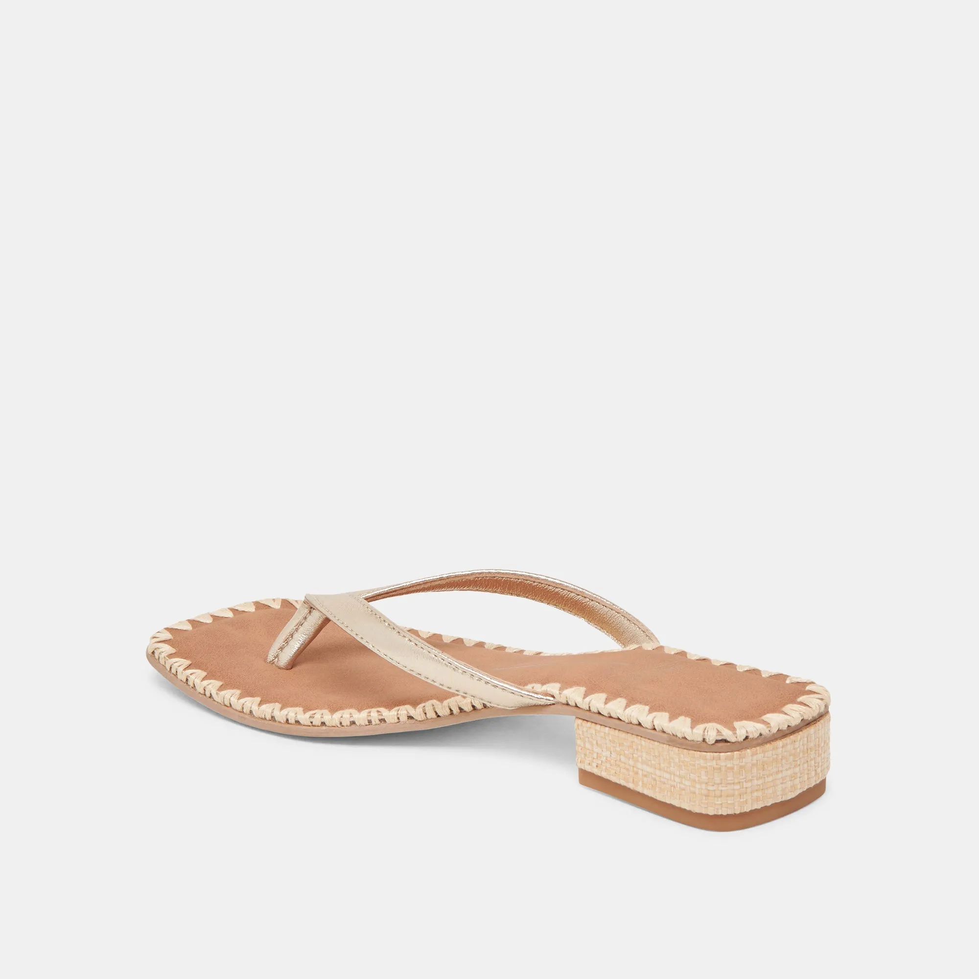 BARTY SANDALETTEN GOLD METALLIC LEDER