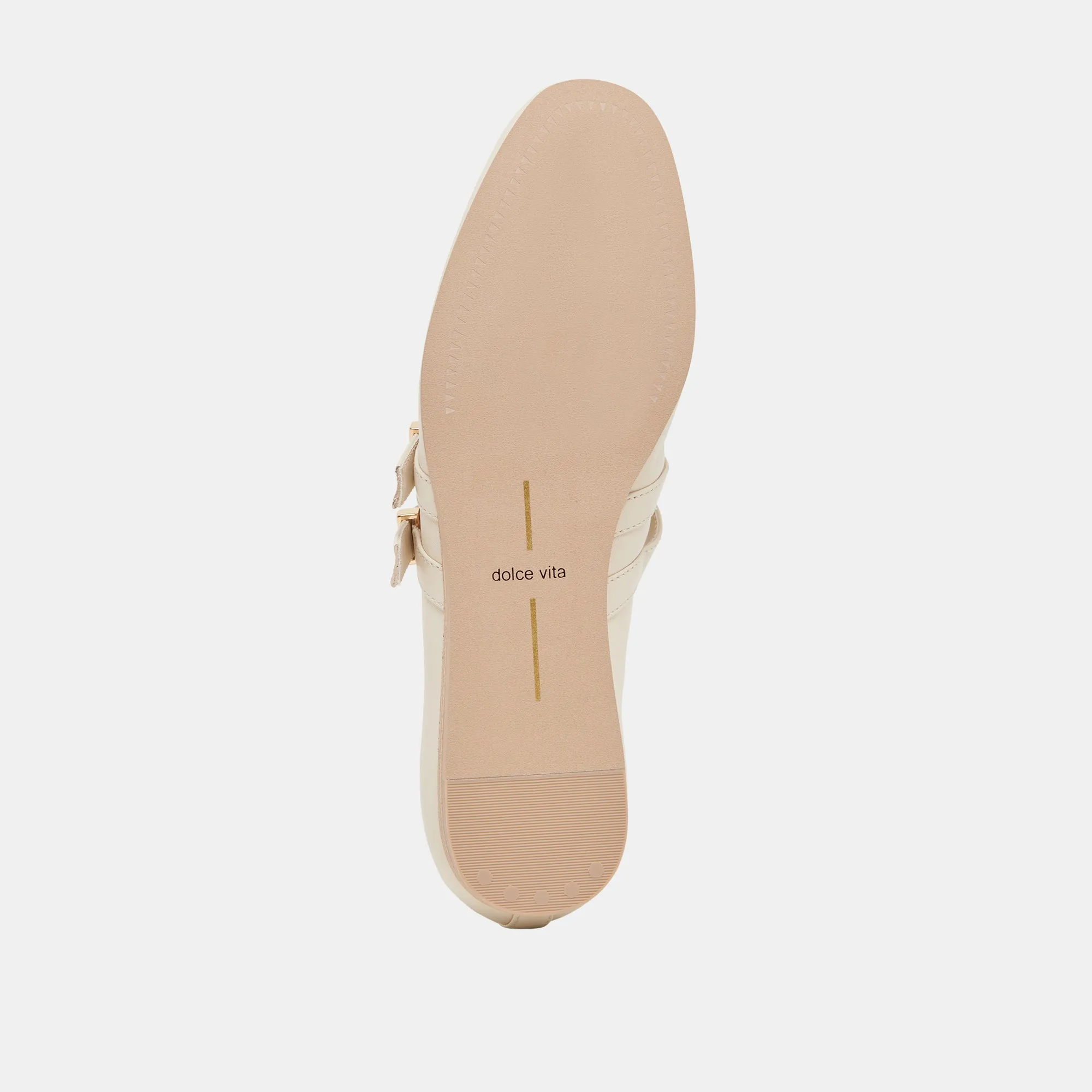 BAYLEE BALLETTFLATS IN ELFENBEIN LEDER