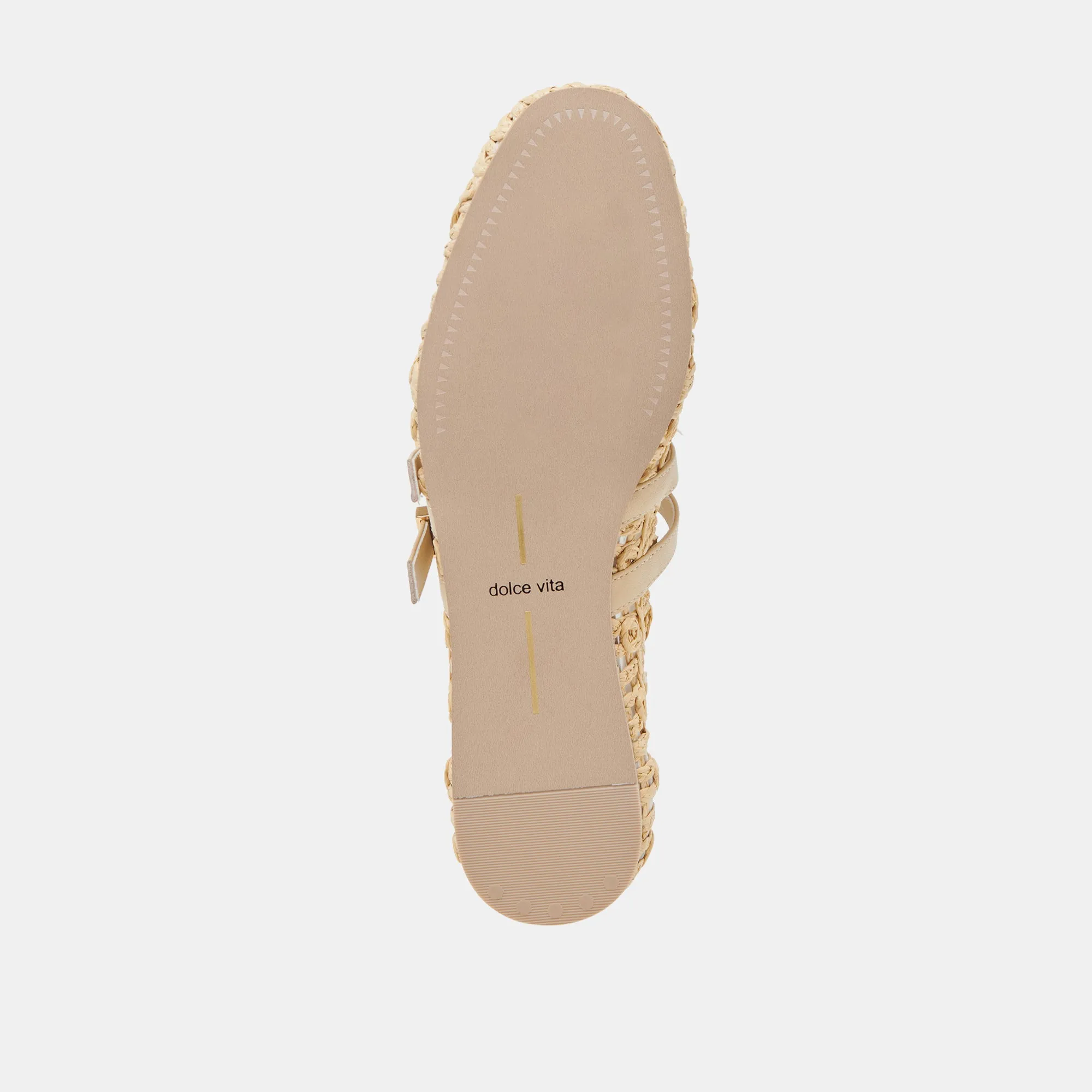 BAYLEE SONNENBLUMEN BREITE BALLETTFLACHER HELL NATUR MACRAMÉ