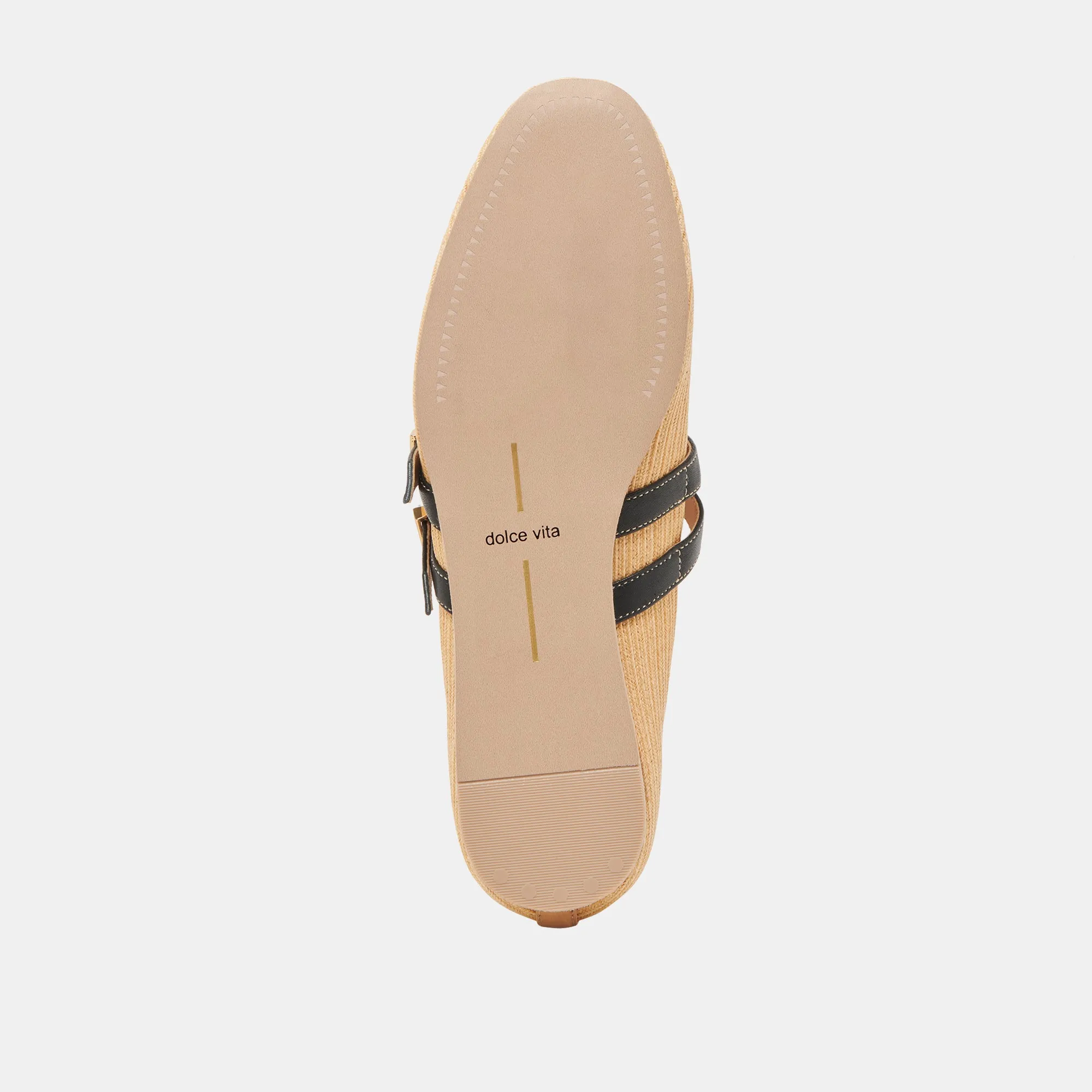 BAYLEE WEITE BALLETTFLATS IN NATURRAFFIA
