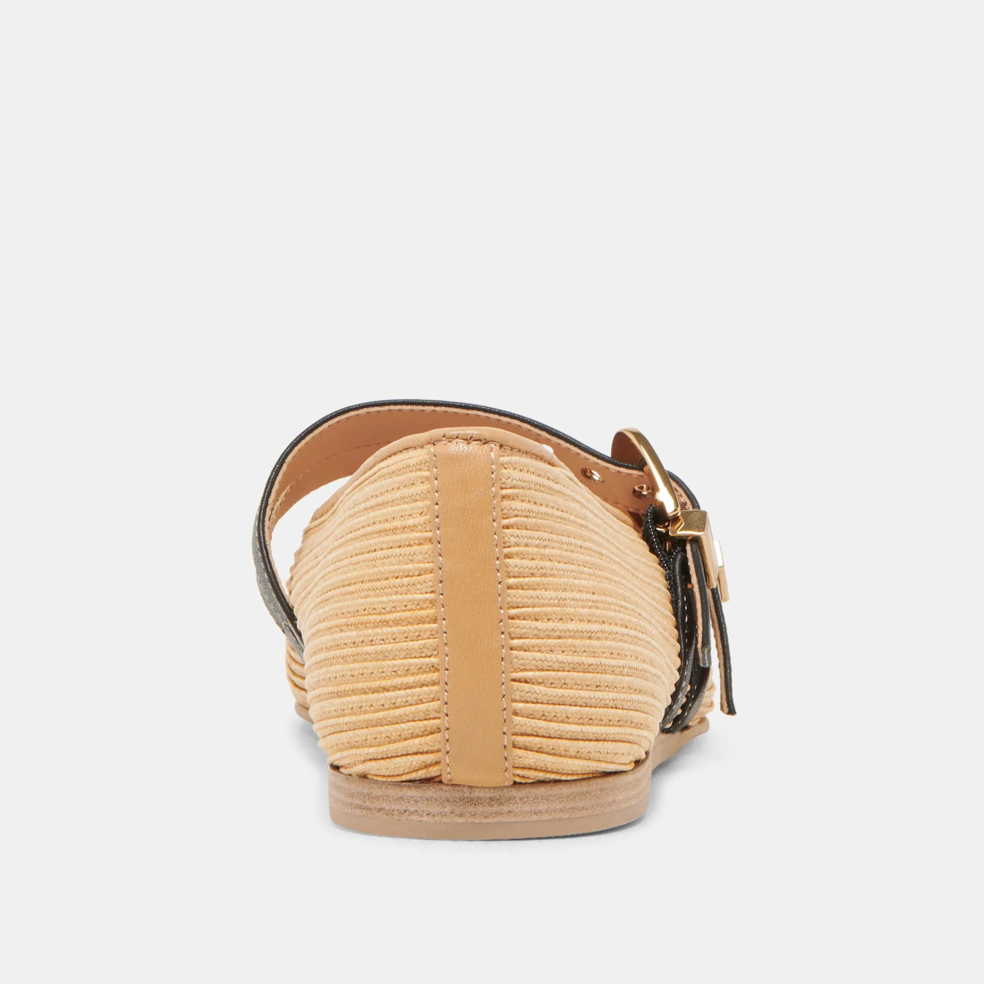 BAYLEE WEITE BALLETTFLATS IN NATURRAFFIA