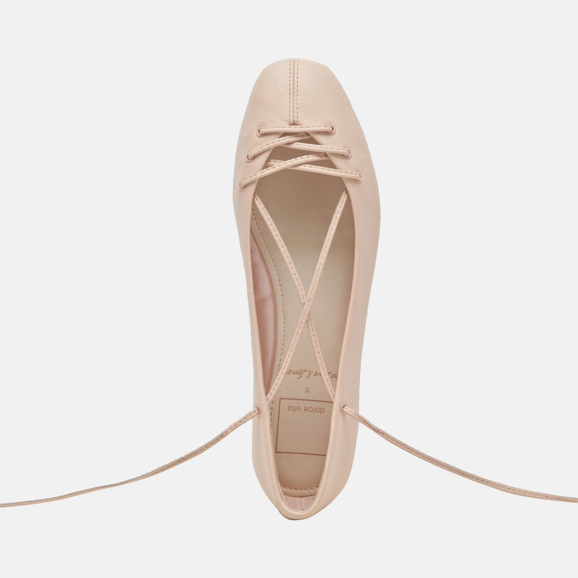 BEATE BALLETTFLATS HELLROSA LEDER