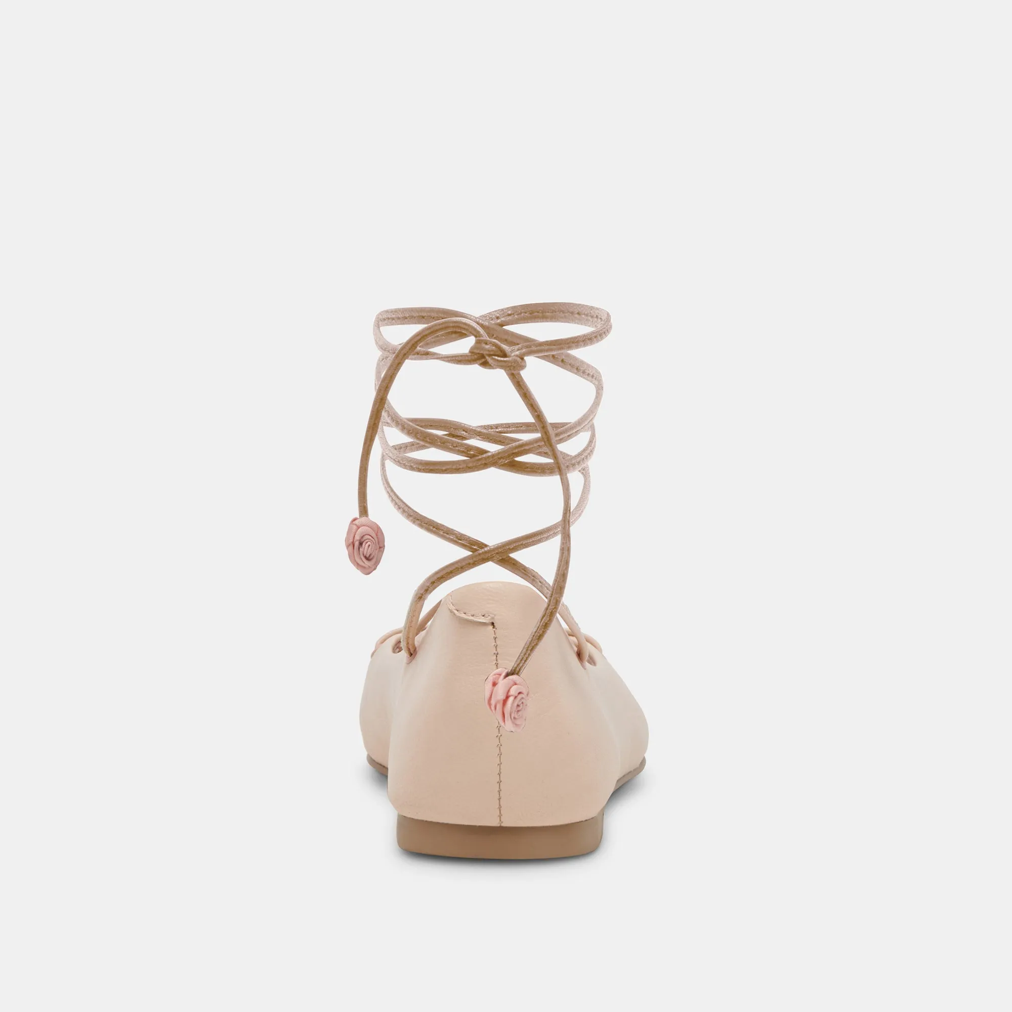 BEATE BALLETTFLATS HELLROSA LEDER