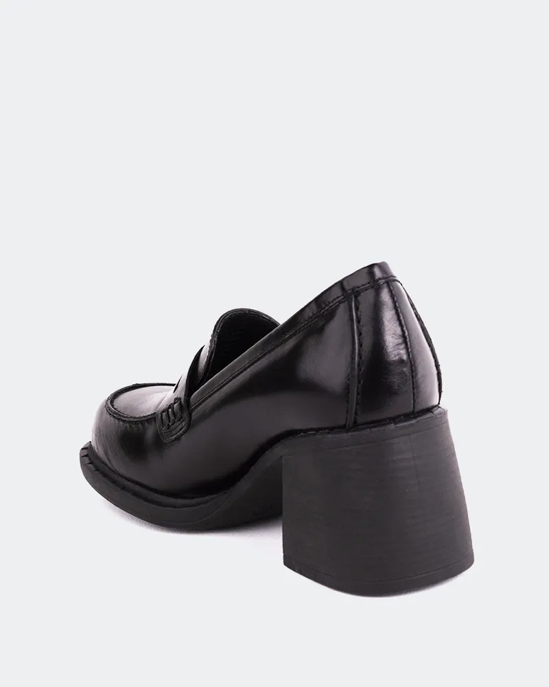 Beckam Schwarzes Leder