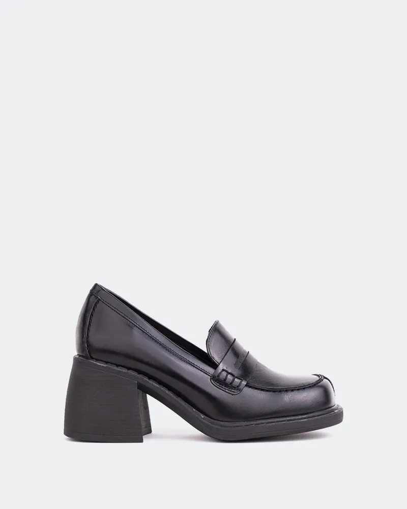 Beckam Schwarzes Leder