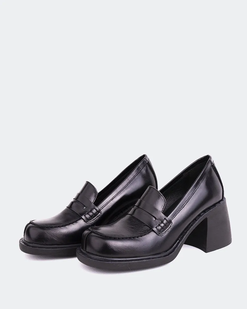 Beckam Schwarzes Leder