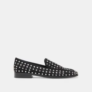 BENY CRYSTAL STUD FLATS SCHWARZER KRISTALL
