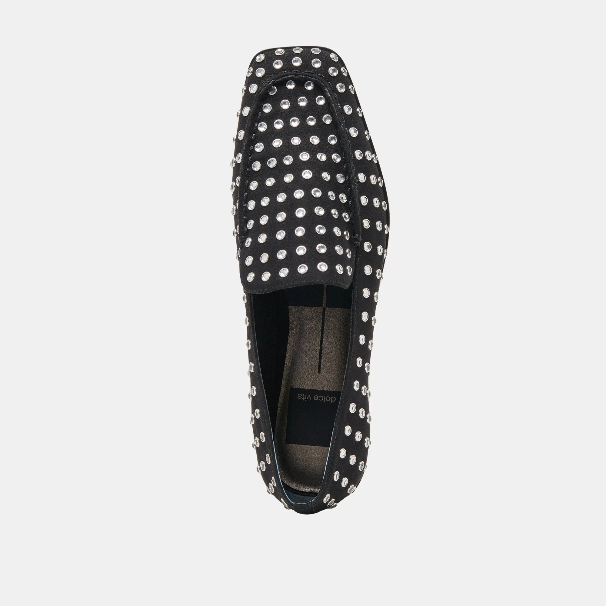 BENY CRYSTAL STUD FLATS SCHWARZER KRISTALL