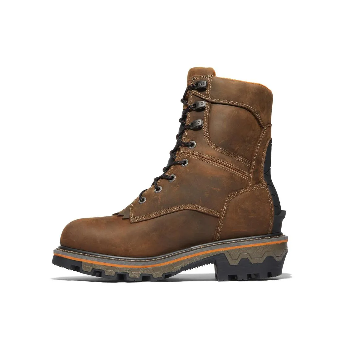 Boondock HD 8 Zoll Weichspitzen Wasserdichte Holzfällerstiefel Braun
